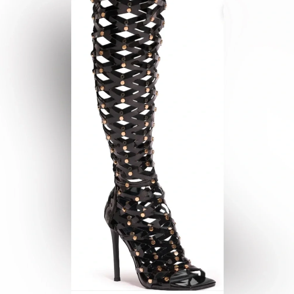 Azalea Wang Ravishing Caged Sandal - Picture 12 of 12